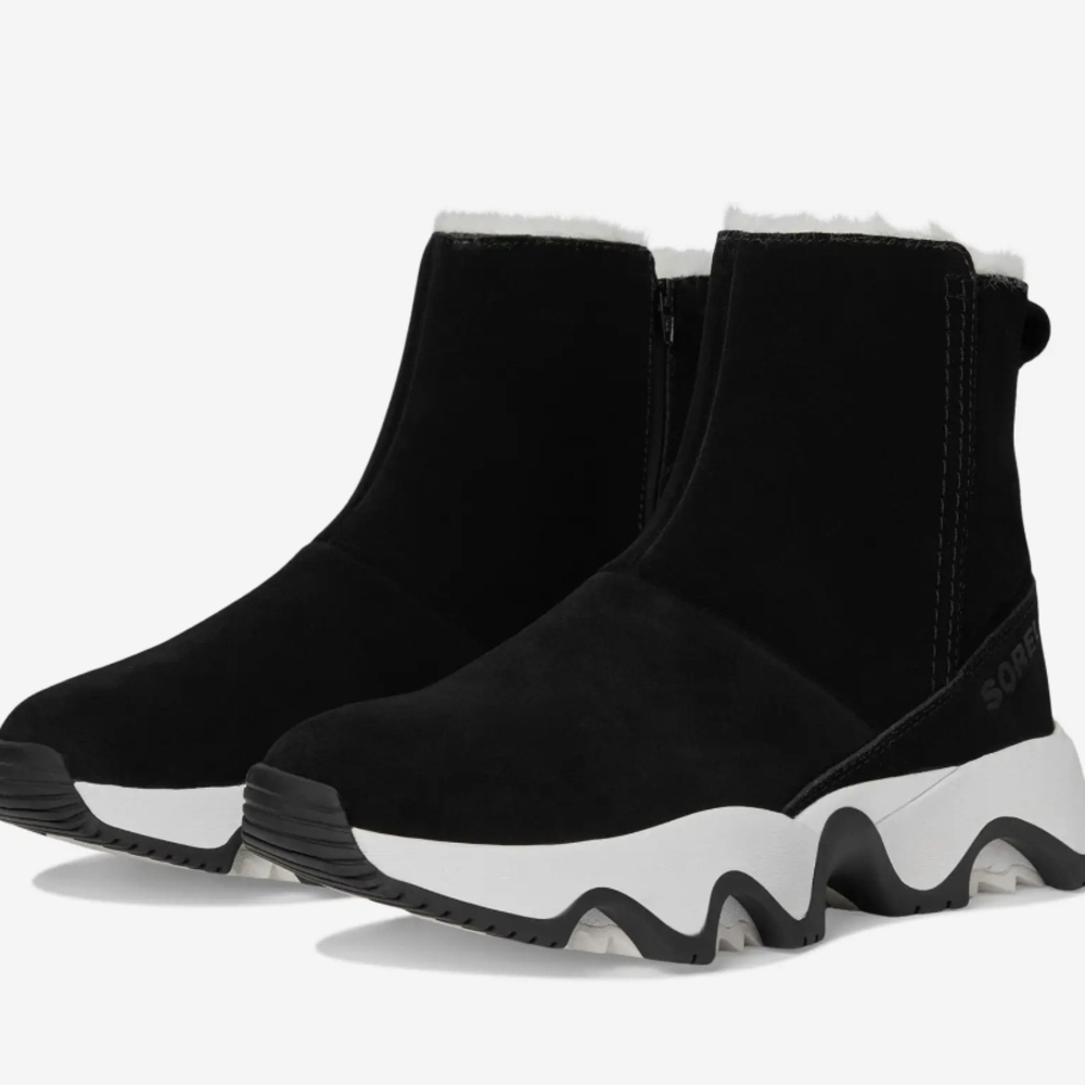 Sorel Women's Black and White Winter Boots